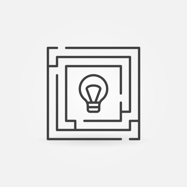 灯泡图标迷宫图片下载