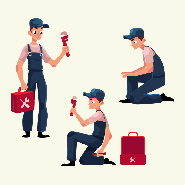 修理污水的管道专家图片下载