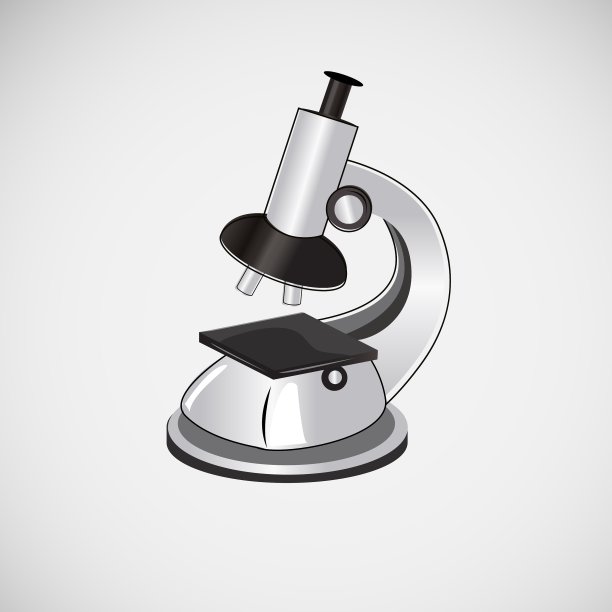 光背景下的孤立显微镜图片下载