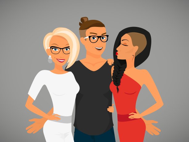 嬉皮士和他漂亮的女朋友们图片下载