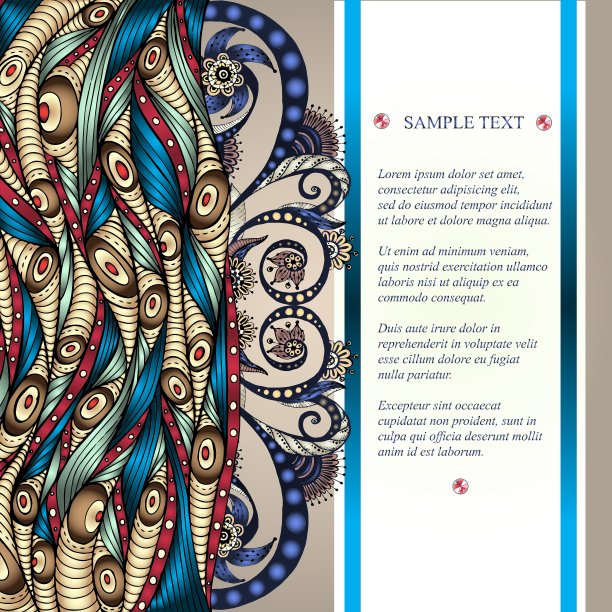 复古装饰波浪背景图片下载