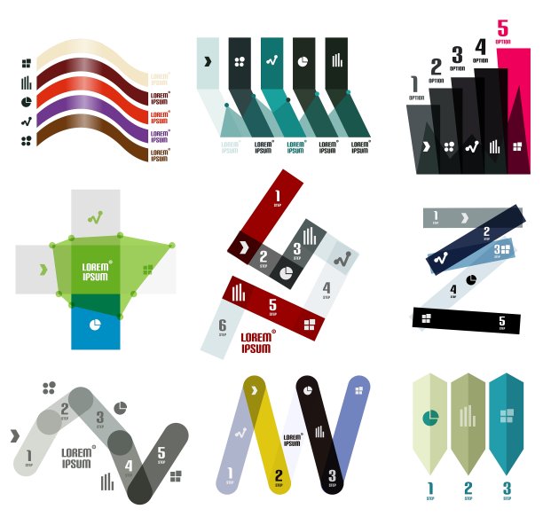 摘要条纹信息图形现代模板图片下载