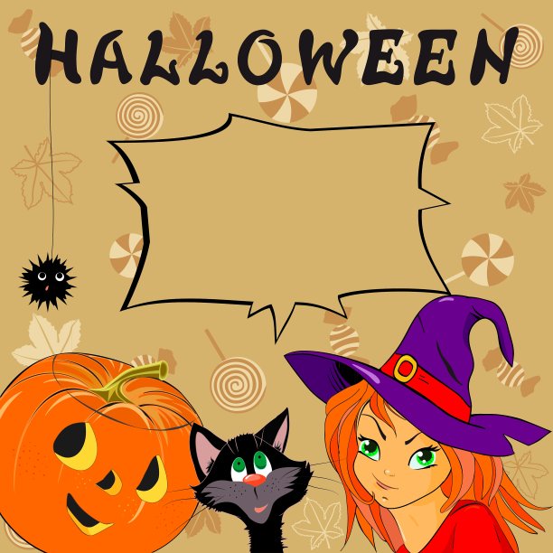 万圣节搞笑卡片图片下载