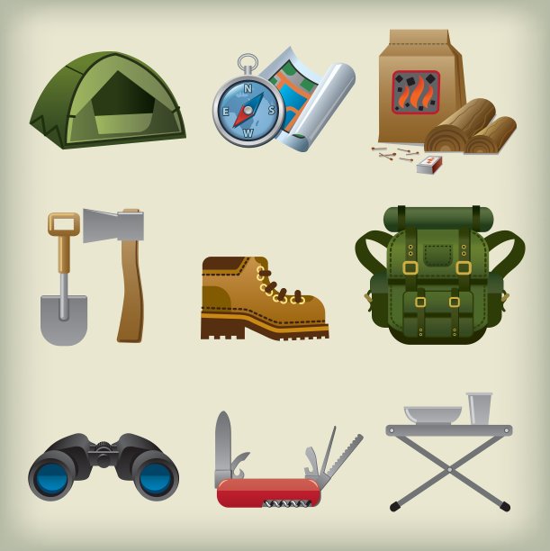 旅游设备图标图片下载