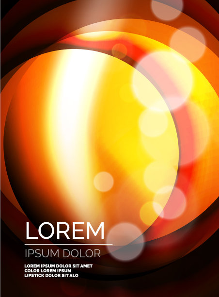 闪光丝波模板彩缎与效果图片下载