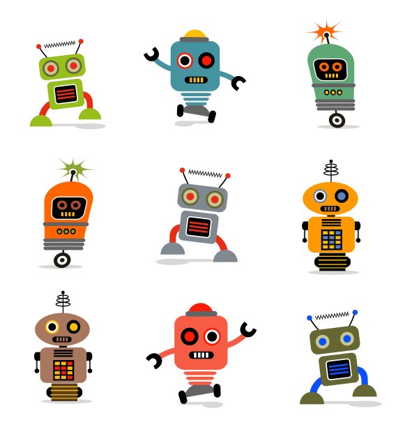 可爱机器人1套图片下载