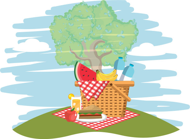 在公园野餐图片下载