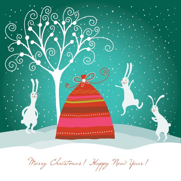 圣诞插图图片下载