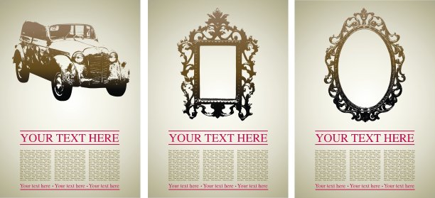 复古车和车架图片下载