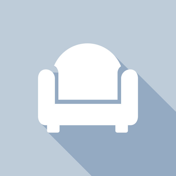 带有长影子的图标椅子图片下载