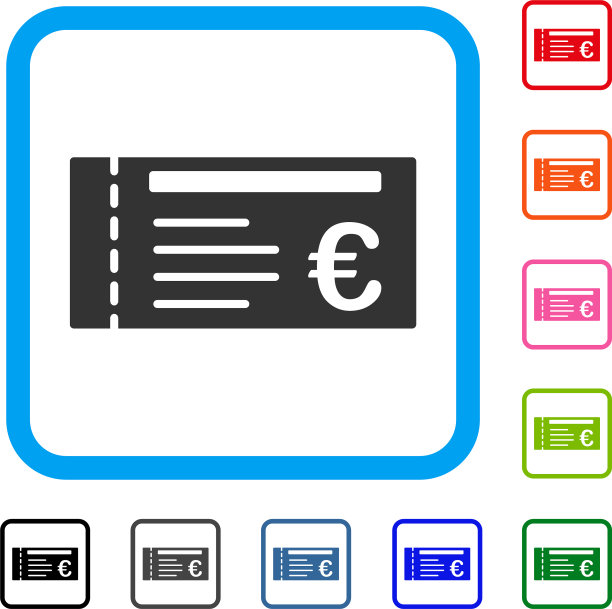 欧洲票框图标图片下载
