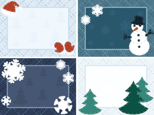 冬天的明信片图片下载