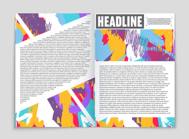 抽象布局的艺术背景设置图片下载