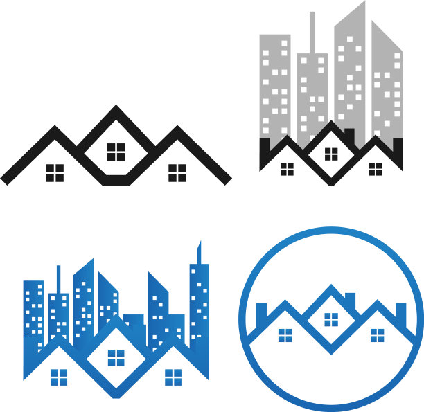 房地产房屋Logo模板图片下载