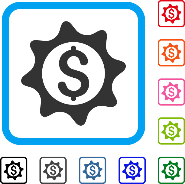 钱章装裱图标图片下载