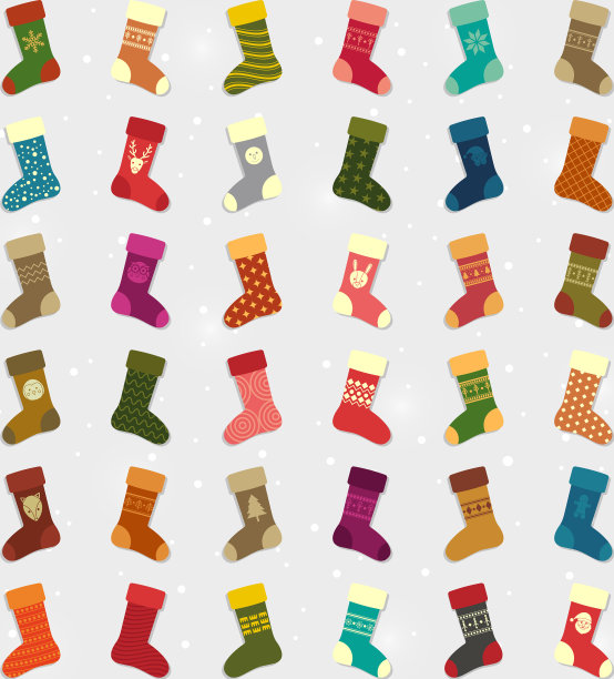 冬天的袜子集合图片下载