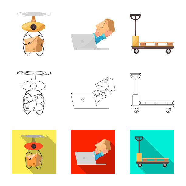 货物的设计和货物标志的设置图片下载