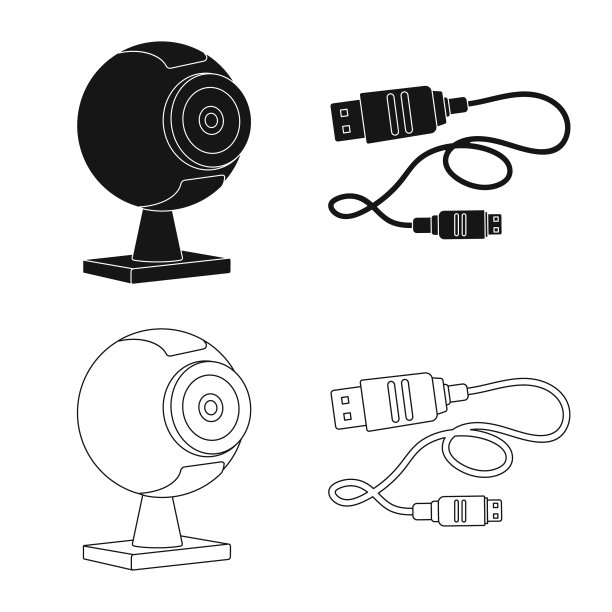 笔记本电脑和设备标识集的设计图片下载