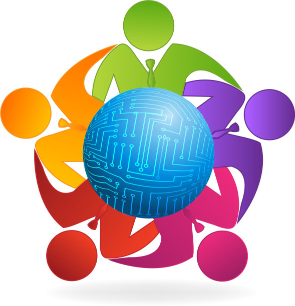 商业领袖团队一起图标标志图片下载