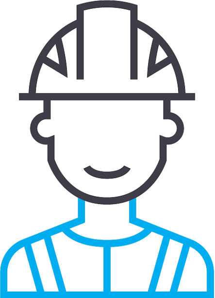 工业安全线性图标概念工业图片下载