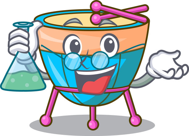 教授卡通定音鼓在管弦乐队图片下载