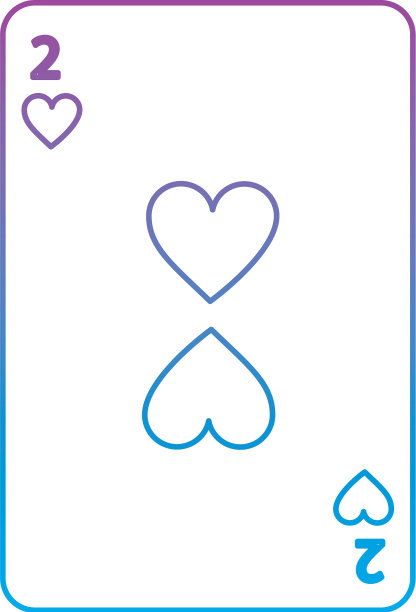 两个红心法国扑克牌相关图标图片下载