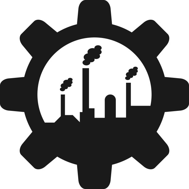 齿轮工厂logo图标设计模板图片下载