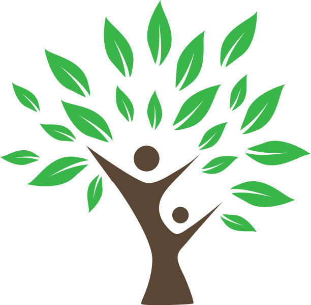 健康树标志图标设计模板图片下载