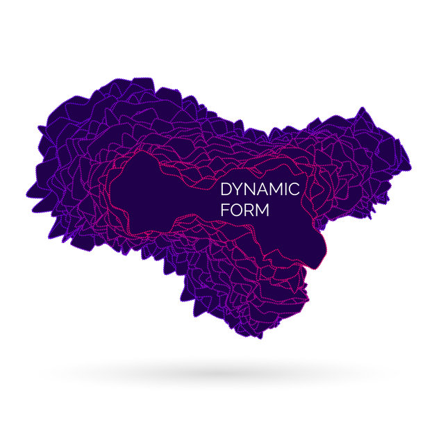 混沌形状的抽象图片下载