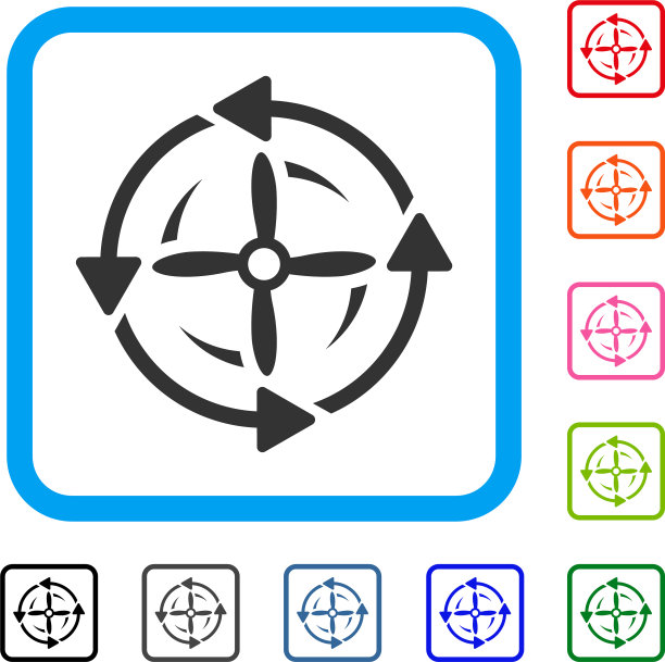 螺旋旋转框图标图片下载