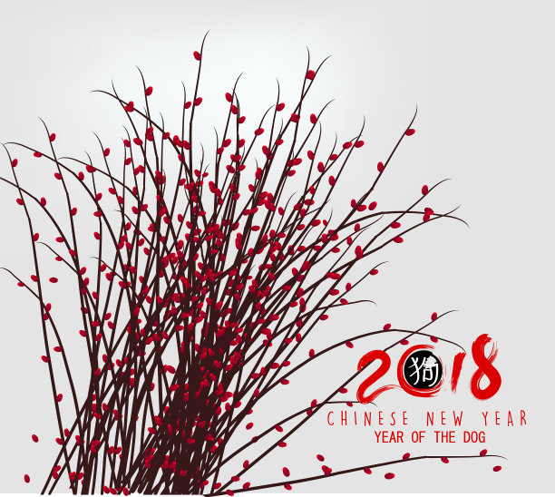 2018年新年贺卡和中国新气象图片下载