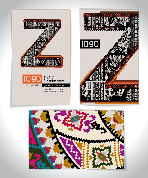 古名片设计字母Z图片下载