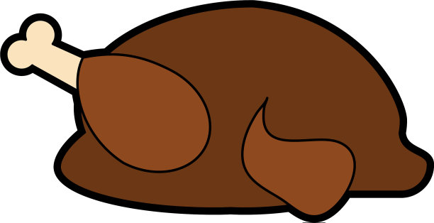 烤鸡图标形象图片下载