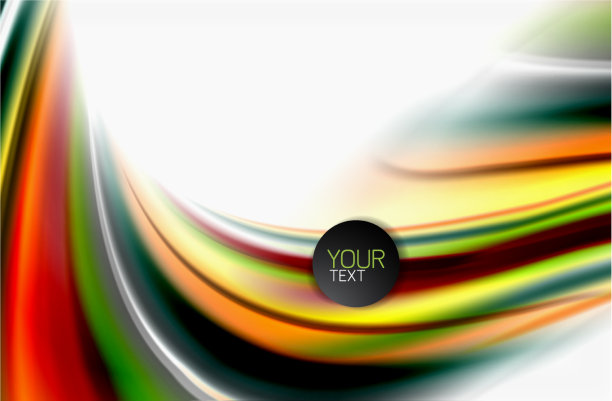 彩虹色波模糊抽象图片下载