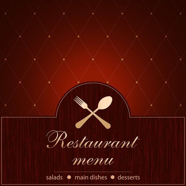 餐厅菜单的模板图片下载
