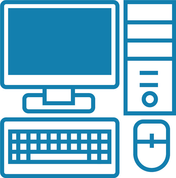 PC组件线性图标概念PC组件图片下载