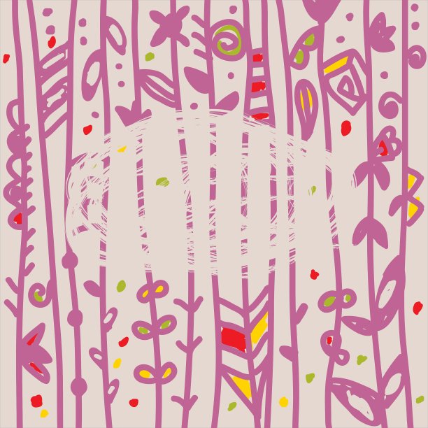 抽象花卉背景与框架图片下载