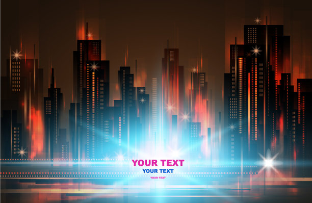 照亮城市的夜空图片下载