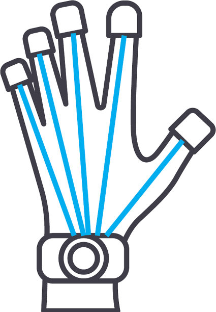 假肢技术线性图标概念图片下载