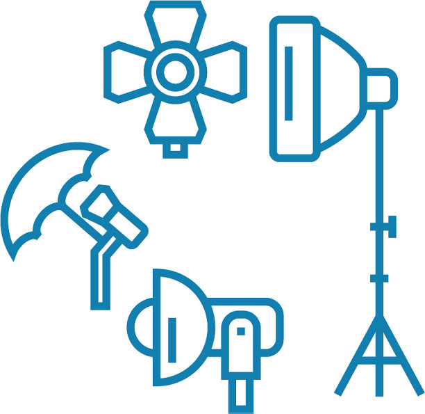 摄影器材线性图标概念图片下载