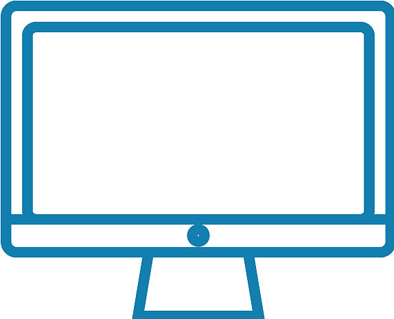小显示器线性图标概念小显示器图片下载