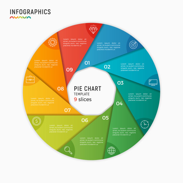 圆图信息模板9图片下载