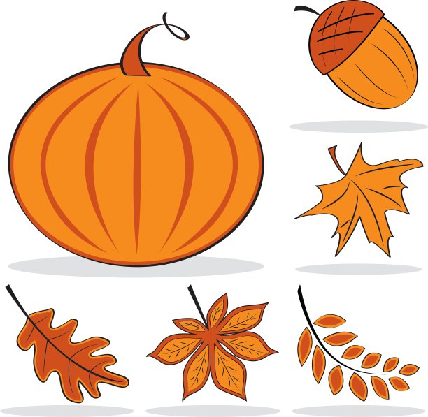 秋天的图标集图片下载