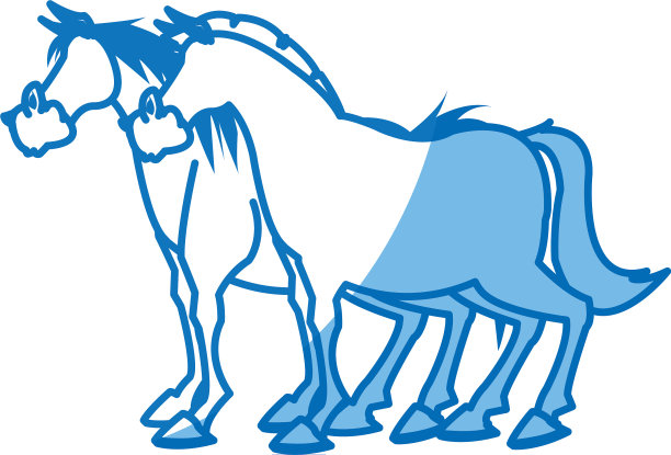 马畜牧场家畜形象强烈图片下载