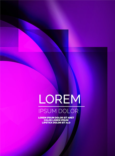 闪光丝波模板彩缎与效果图片下载