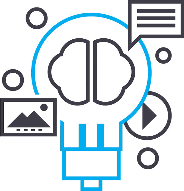 感知方式线性图标概念方式图片下载