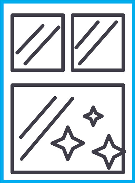 窗口清洗线性图标概念窗口图片下载