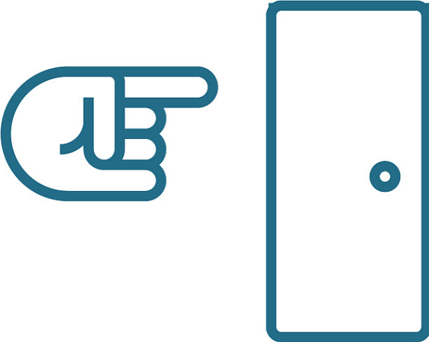 出路线性图标概念出路线图片下载