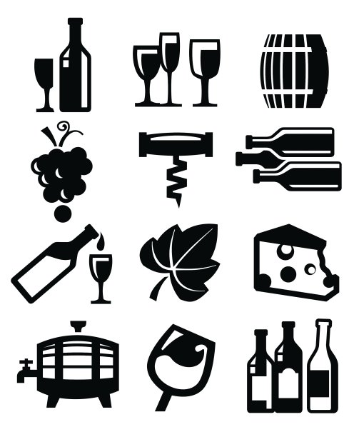 葡萄酒图标图片下载