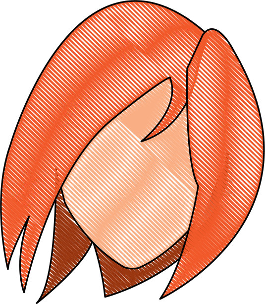 画头女性发型现代图片下载